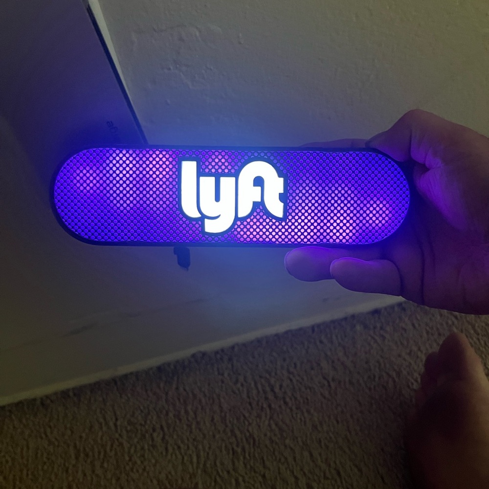 Lyft Amp pink& Purple LED Sign light up plug in display